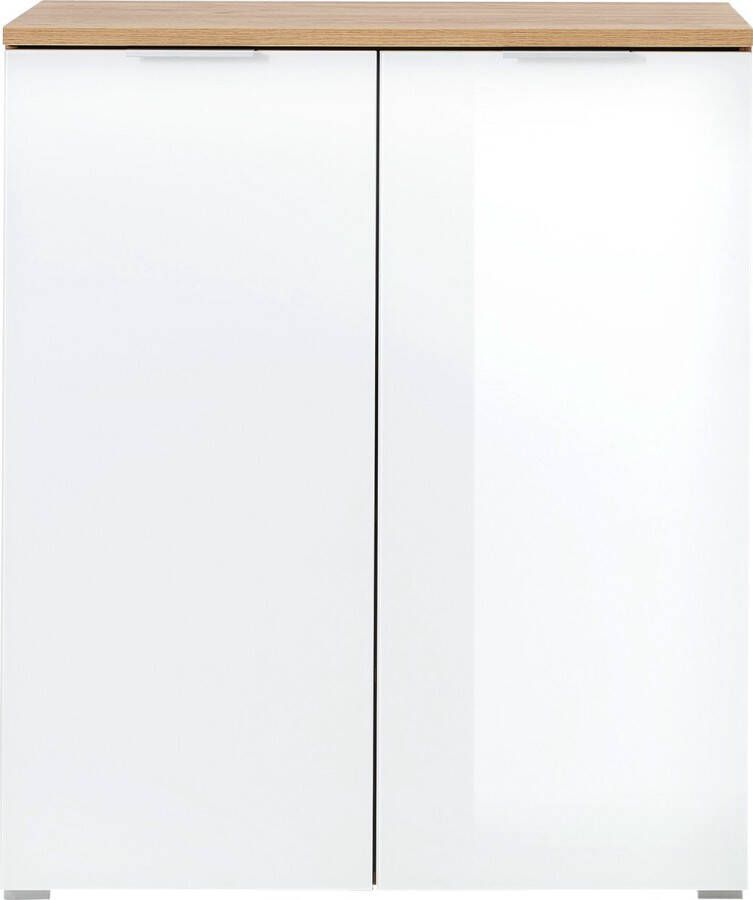 Germania Schoenenkast Tille 89cm met 2 deuren wit eik