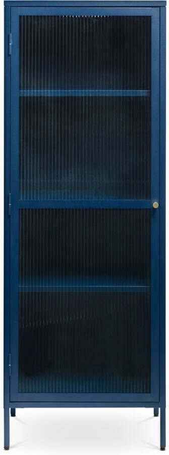 Gewoonstijl Olivine Katja metalen vitrinekast blauw 58 x 160 cm - Foto 1