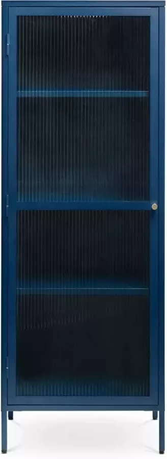 Gewoonstijl Olivine Katja metalen vitrinekast blauw 58 x 160 cm