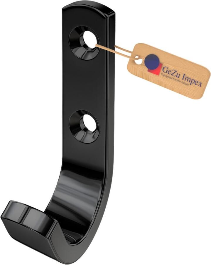 Gezu Impex Wandhaak 80 mm – Zwart – Ophanghaken Kapstok