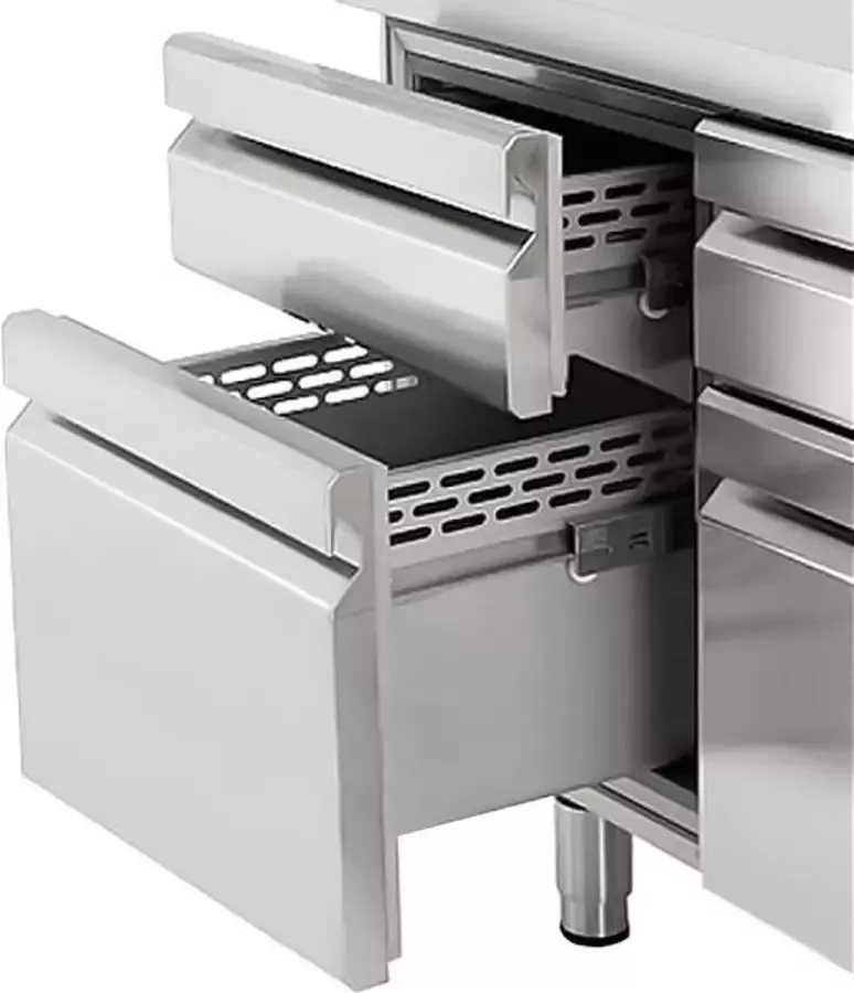 GGM Gastro Ladeblok bestaande uit: 1x 2 3 en 1x 1 3 GN 1 1