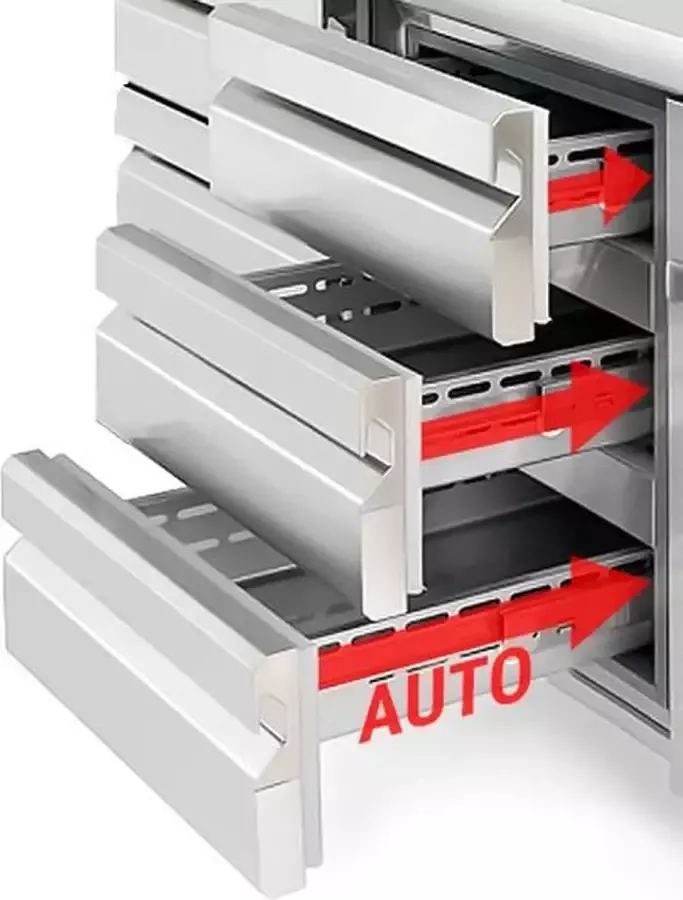 GGM Gastro Ladeblok opgebouwd uit: 3x 1 3 (GN 1 1)