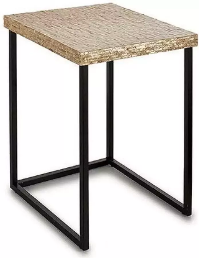 Gift Decor Bijzettafel GIFTDECOR Zilver Zwart (47 x 62 x 47 cm)