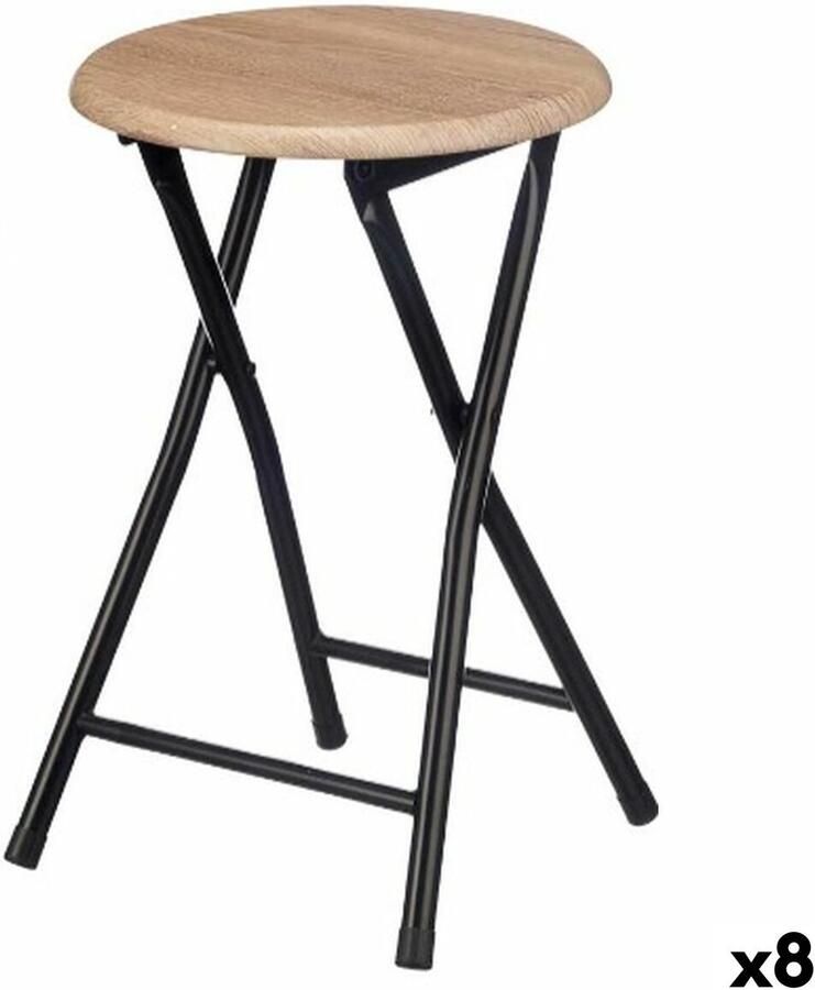 Gift Decor Kruk WR7007M Natuurlijk PVC Metaal Hout MDF 30 x 46 x 30 cm 71 8 x 6 5 x 30 cm (8 Stuks)