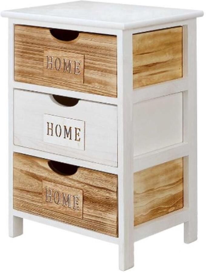 Gift Decor Ladenkast Home Wit Bruin 40 x 58 5 x 29 cm