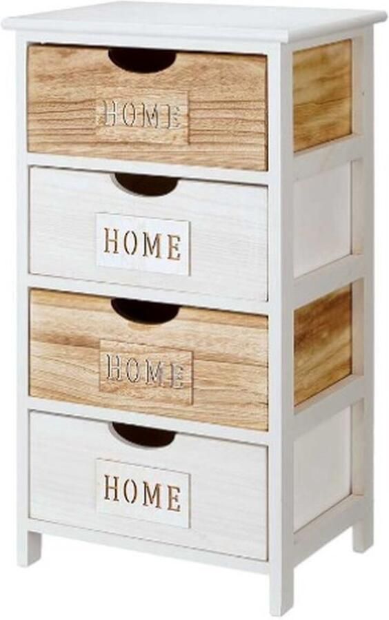 Gift Decor Ladenkast Home Wit Bruin 40 x 73 5 x 29 cm