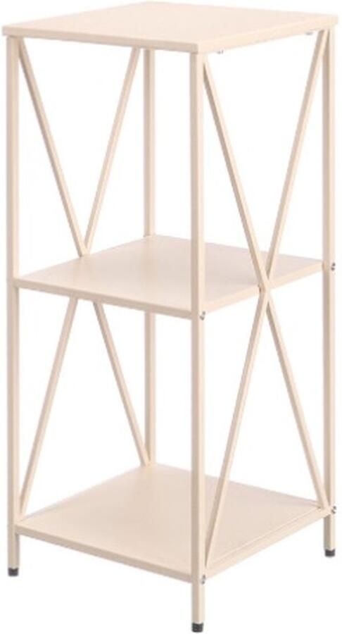 Gift Decor Planken Beige Metaal 33 x 33 x 75 cm