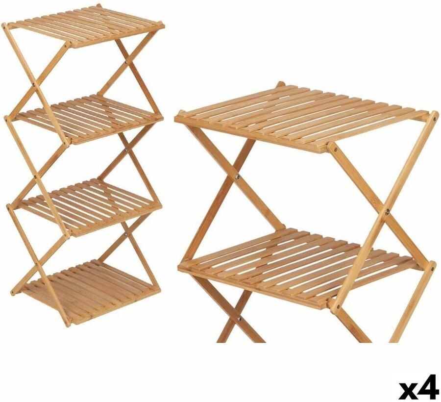 Gift Decor Planken CH68220-5 2 Natuurlijk Bamboe 40 x 92 5 x 33 2 cm (4 Stuks)