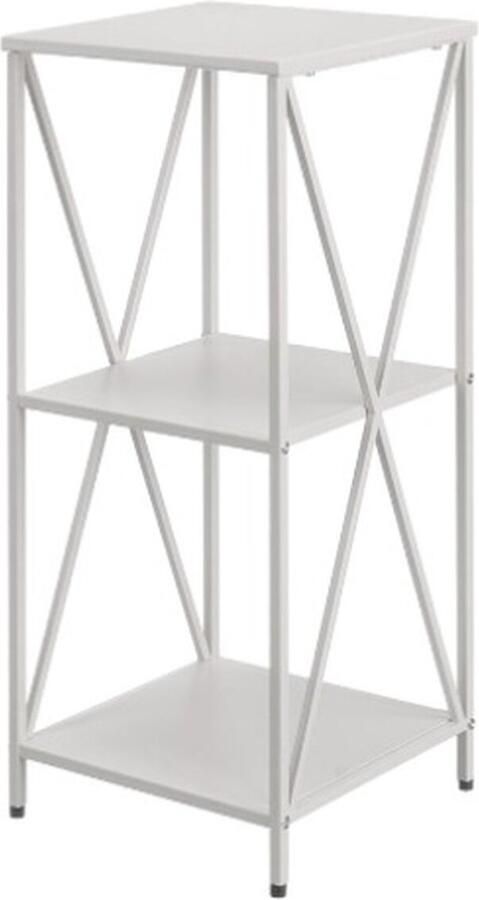 Gift Decor Planken Grijs Metaal 33 x 33 x 75 cm