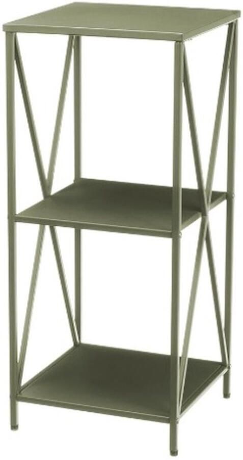 Gift Decor Planken Groen Metaal 33 x 33 x 75 cm