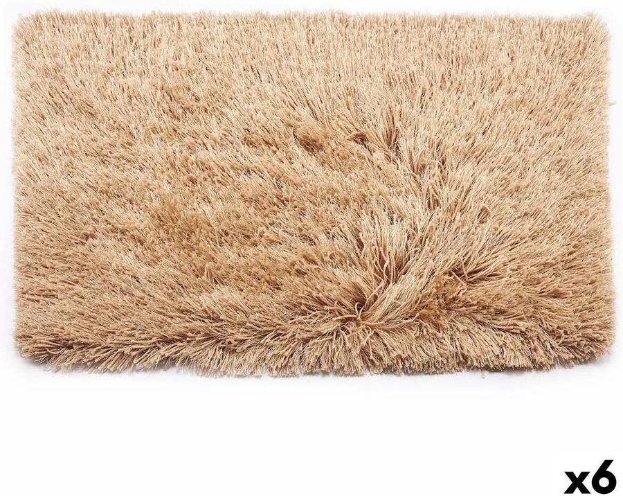 Gift Decor Tapijt Beige Katoen Polyester 50 x 2 x 80 cm (6 Stuks)