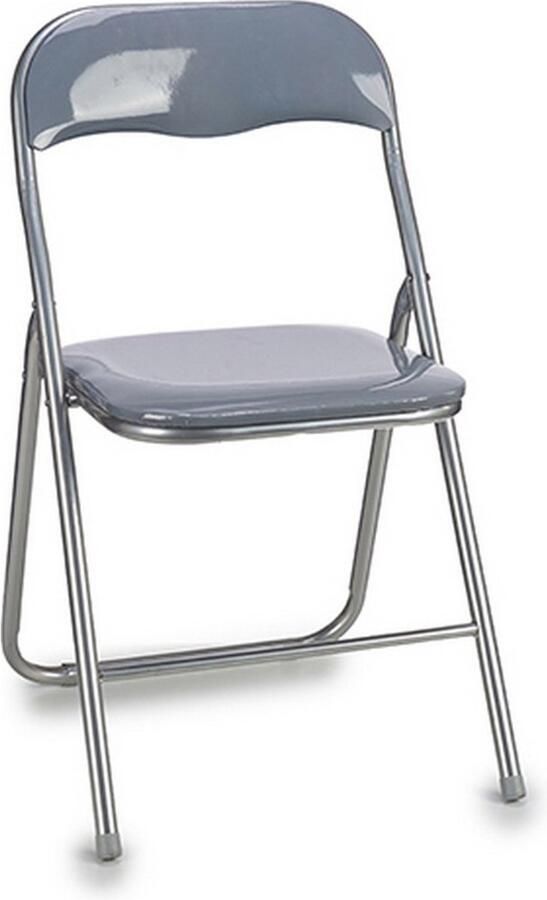 Gift Decor Vouwbare Stoel Grijs PVC Metaal