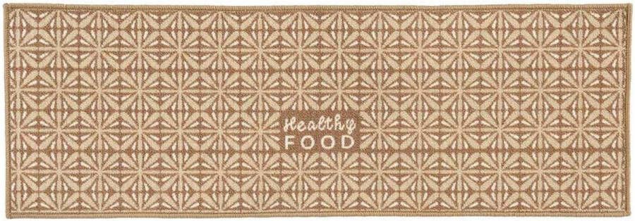 Kinvara Keukenloper Healthy Food Beige 40x120 cm Vloerkleden Keuken Tapijt Keukenmat Loper Tapijt Loper Vloerkleed - Foto 2