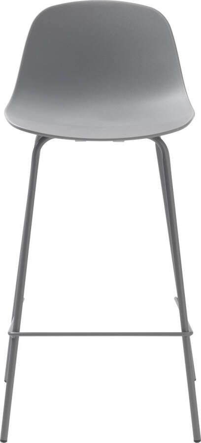 Giga Living Barstoel Grijs Zithoogte 67cm 48x40 5x92 5cm Set van 2