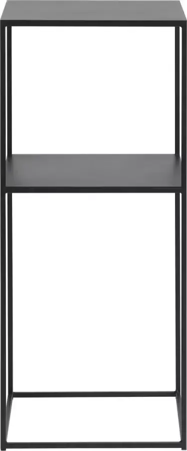 Giga Living Bijzettafel Metaal Zwart 35x35x80cm 1 Plank Tafel Pebble