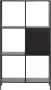 Giga Living Boekenkast Metaal Zwart 5 Planken 80cm Soft Closing Kast Malibu - Thumbnail 2