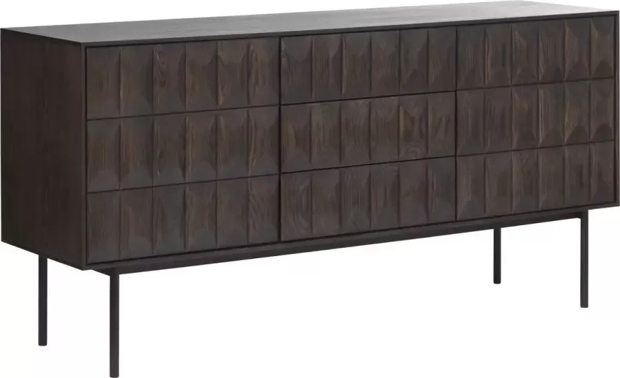 Giga Living Dressoir Espresso Eikenhout 3 Delen Kast Latina - Foto 2