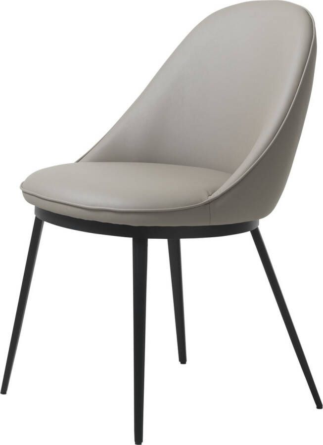 Giga Living Eetkamerstoel Kunstleer Taupe Zithoogte 49cm Stoel Gain