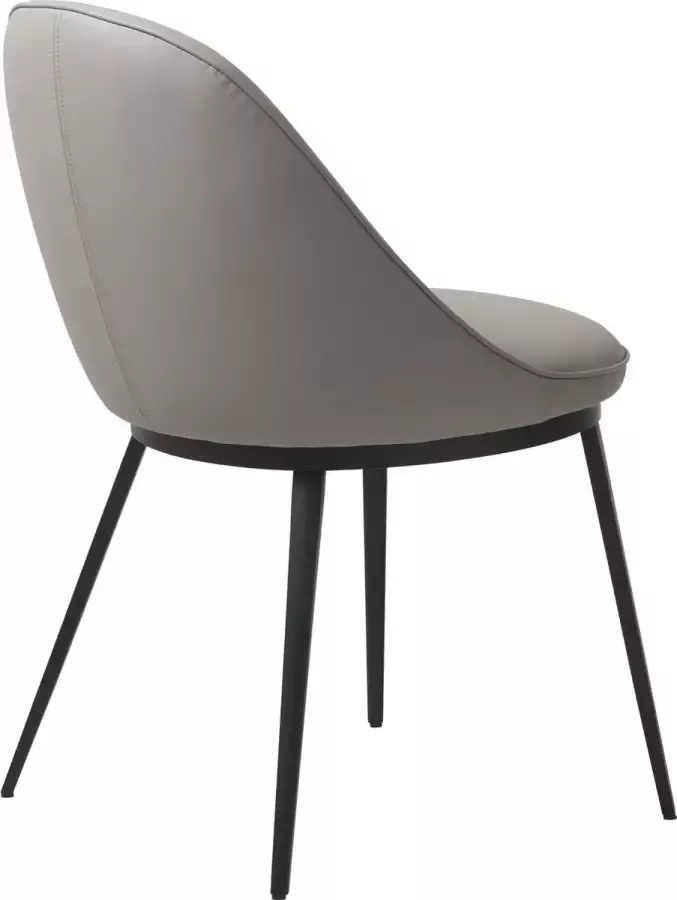 Giga Living Eetkamerstoel Kunstleer Taupe Zithoogte 49cm Stoel Gain - Foto 2