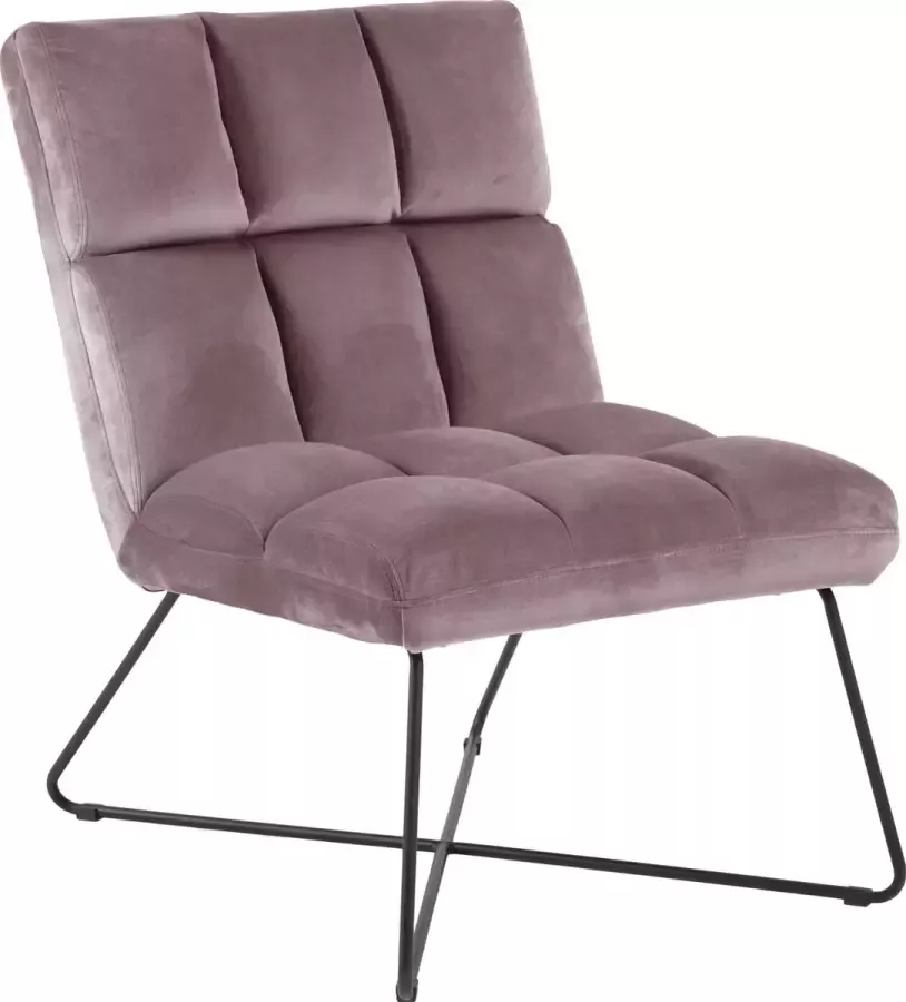 Hioshop Alice fauteuil velours roze. - Foto 1
