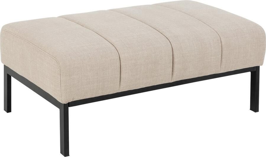 Giga Living Bankje Beige Stof Zithoogte 41cm 100x61x41cm