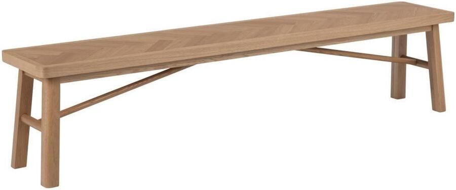 Bendt Eetkamerbank Gregor Visgraat Eiken 200cm Hout - Foto 2