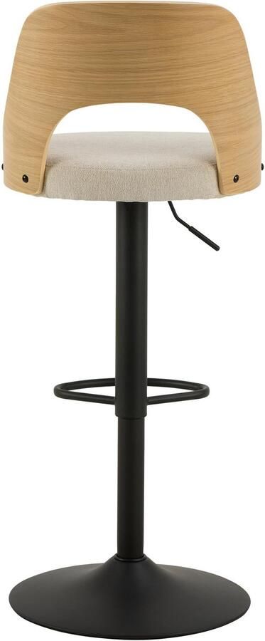 Bendt Draaibare Barkruk Vila Beige Naturel (zithoogte 62-84cm) - Foto 2