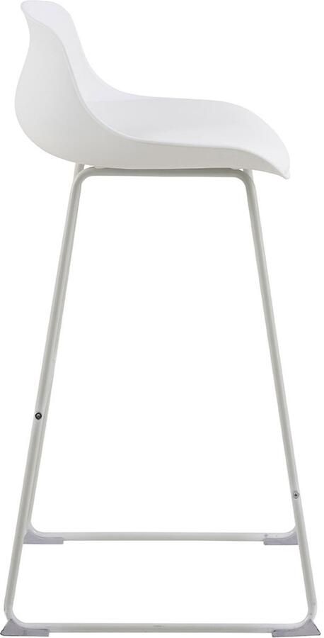 Bendt Barkruk Pelle Kunststof Wit (zithoogte 76cm) - Foto 2