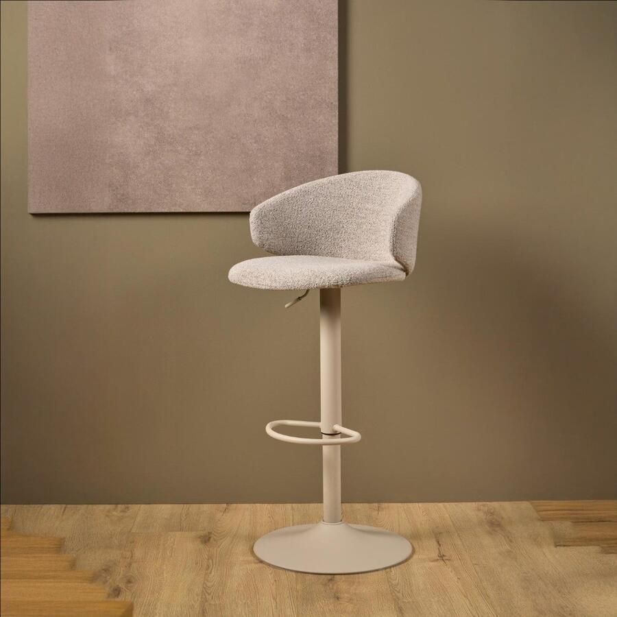 Giga Living Barkruk Valerie Beige Monza Set van 2 - Foto 2