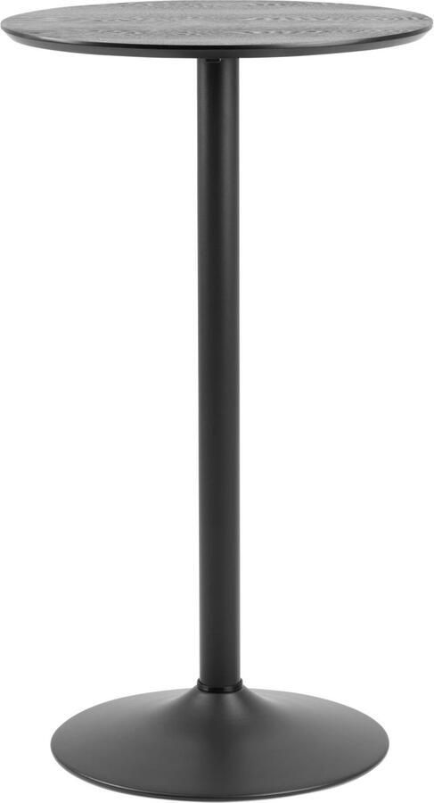 Giga Living Bartafel Ivsta Ash Fineer Mat Zwart Ø60x105cm - Foto 3
