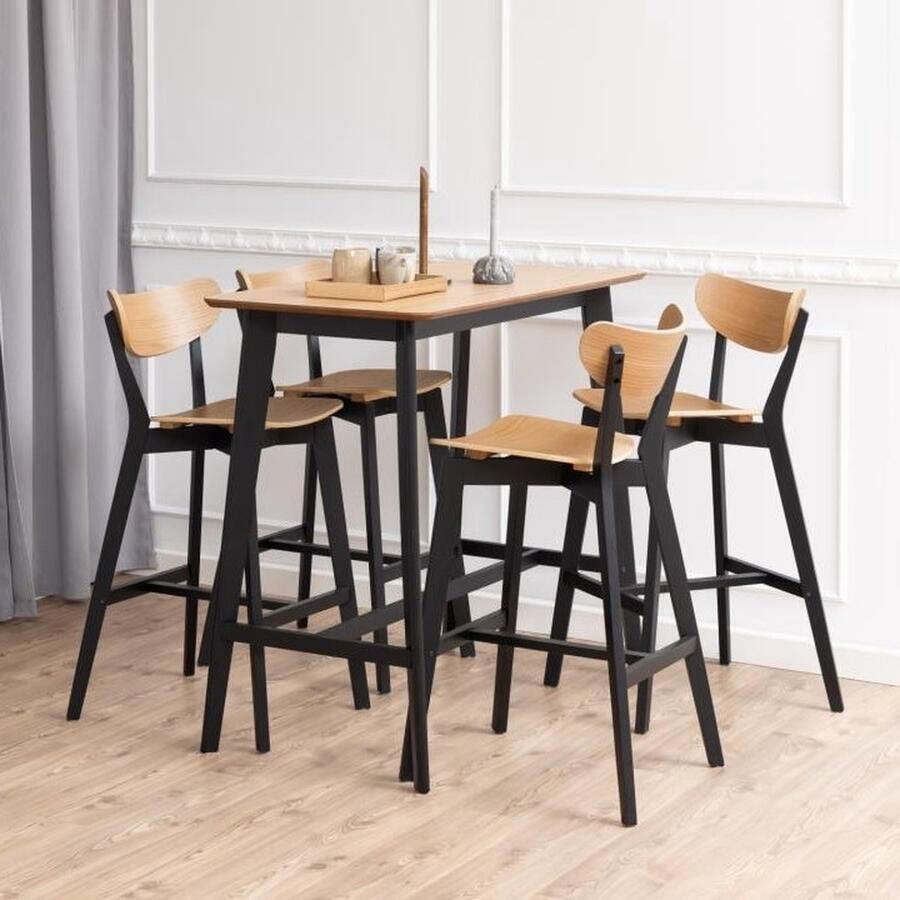 Giga Living Bartafel Naturel Metaal 120x60x105cm Bartafel Maughold - Foto 2