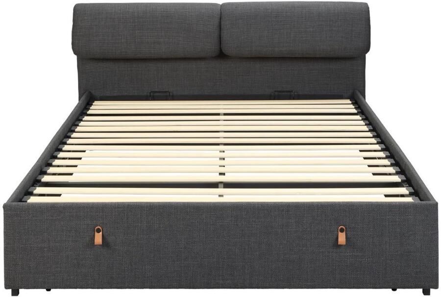 Giga Living Bed Dawson Basel Donkergrijs
