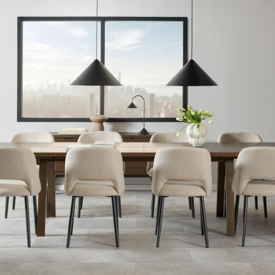 Bendt Verlengblad Mads t.b.v. Eettafel Mads Set van 2 stuks Bruin