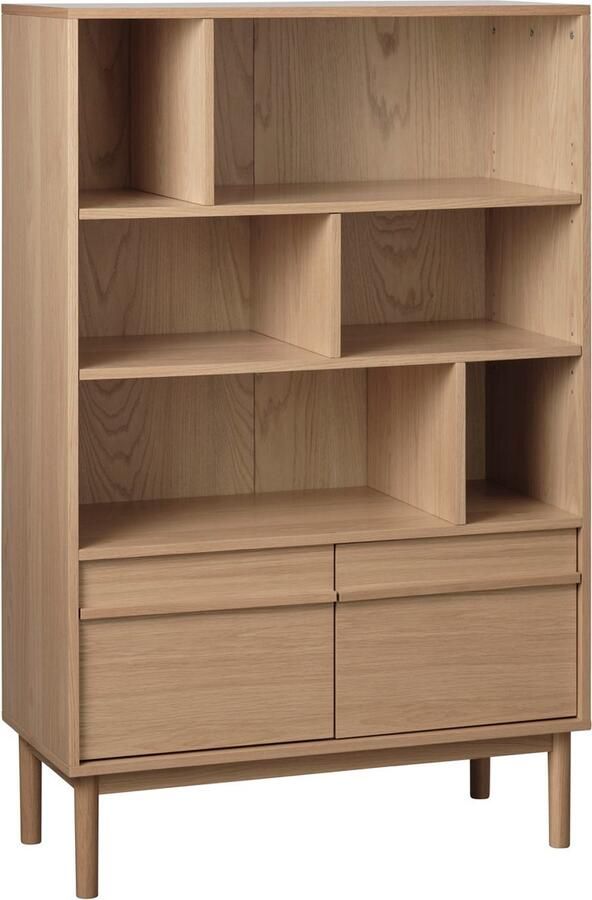 Giga Living Boekenkast Naturel Eikenhout Gewicht 43kg 90 1x40x140cm - Foto 2