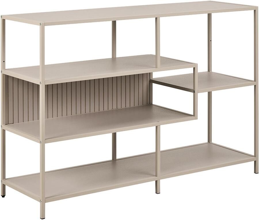 Giga Living Boekenkast Varven Melamine Grijs Open 114cm - Foto 2