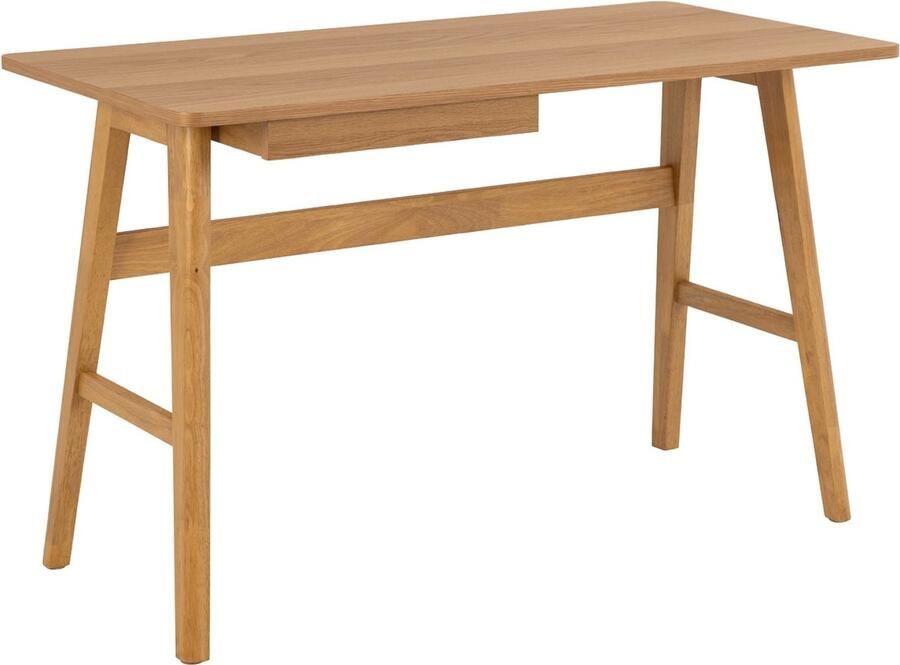 Giga Living Bureau MDF Naturel 1-Lade 120x60x75cm Veerle