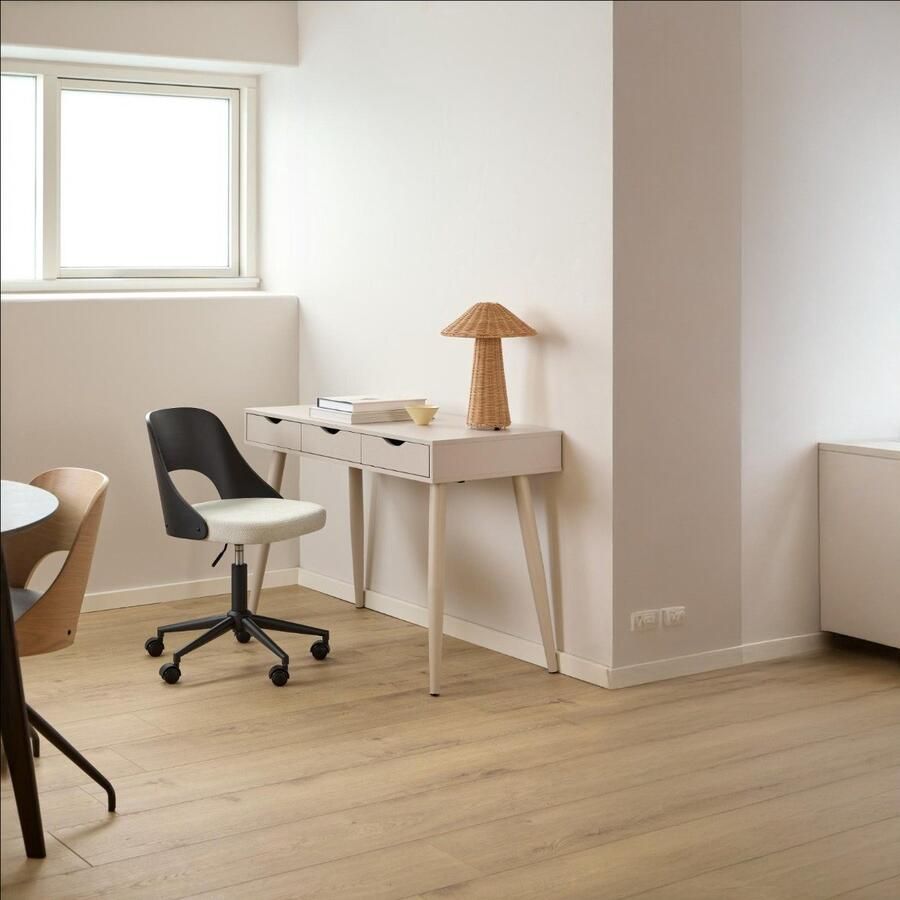 Giga Living Hjem Interiors Norse Bureaustoel Zwart Eiken | Beige