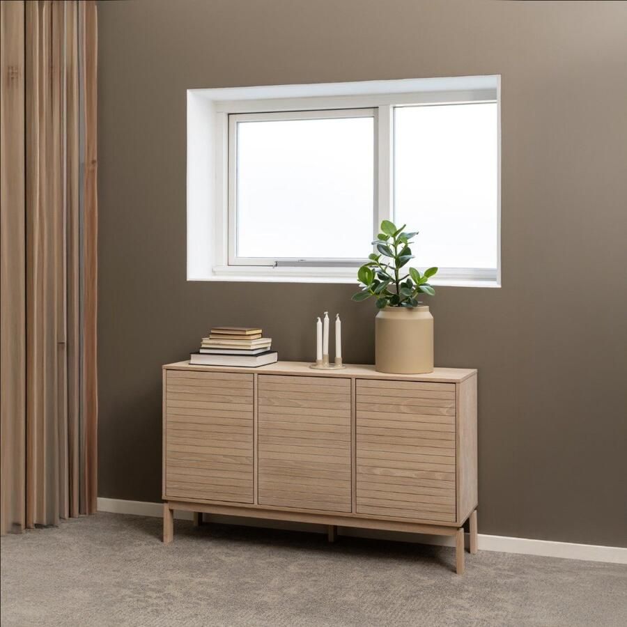 Giga Living Dressoir Klevik Wit Eiken 135 4x40x80cm