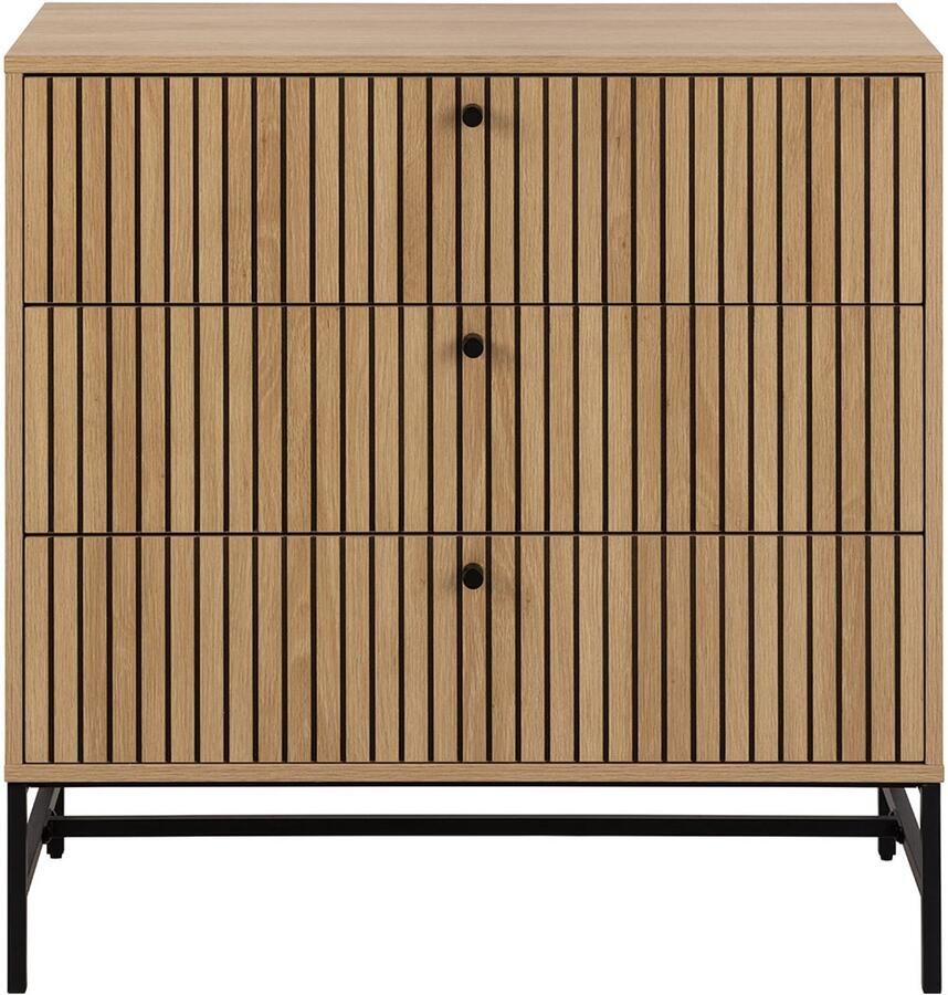 Bendt Ladekast Davon Eikenlook Met 3 laden Naturel