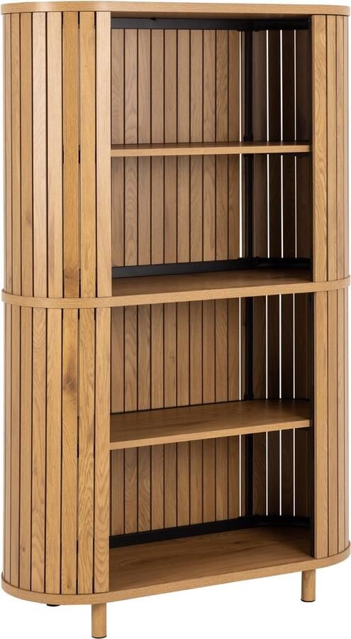 Bendt Boekenkast Kennia Eiken 160 x 100cm Naturel Japandi