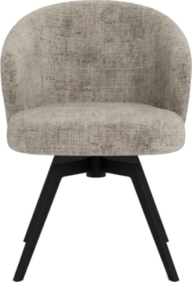 Giga Living Eetkamerstoel Durin Grijs Stof Zithoogte 48cm - Foto 4