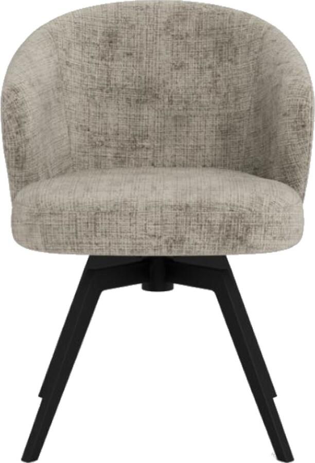 Giga Living Eetkamerstoel Durin Grijs Stof Zithoogte 48cm - Foto 4