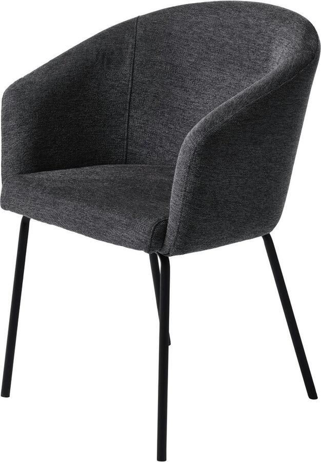Giga Living Eetkamerstoel Easton Donkergrijs Fabric
