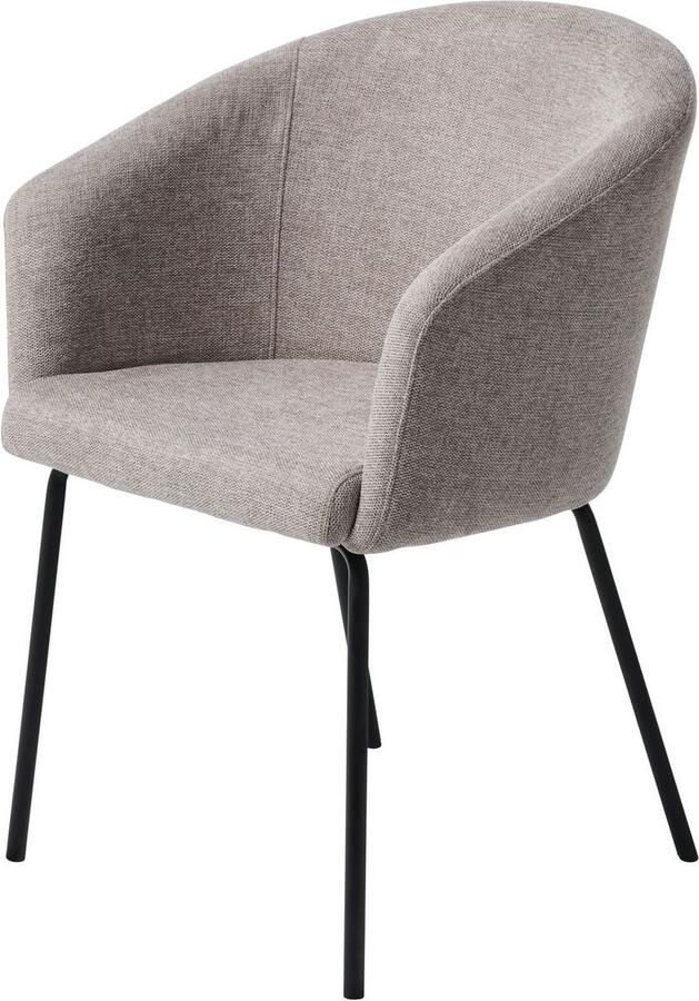 Giga Living Eetkamerstoel Easton Lichtgrijs Fabric