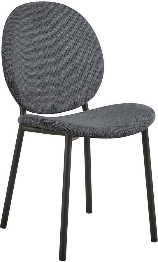 Giga Living Eetkamerstoel Elda Antraciet Stof Zithoogte 46 5cm Set van 2