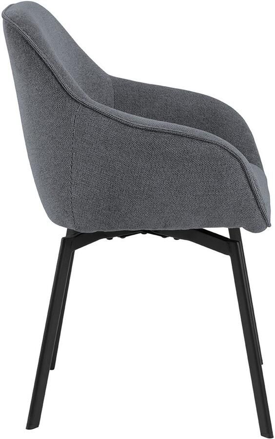 Bendt Draaibare Eetkamerstoel Aisling Chenille Antraciet