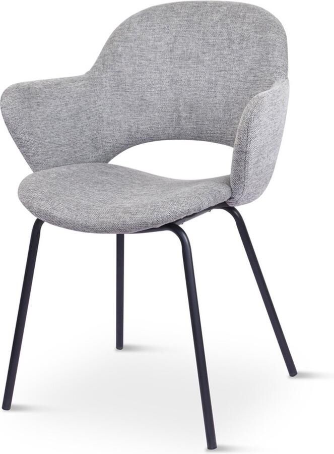 Nordic Home Nanette eetkamerstoel grijs