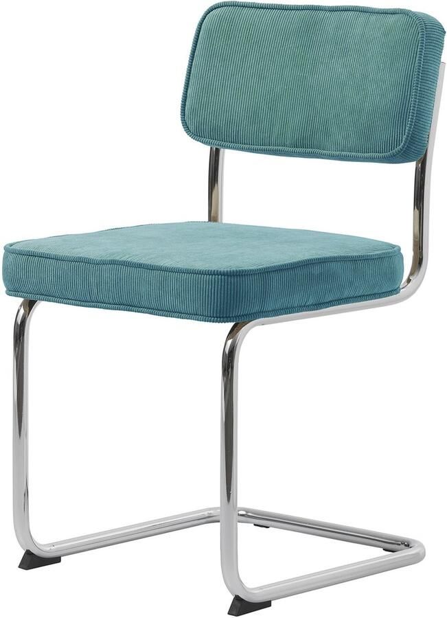 Giga Living Eetkamerstoel Rupert Blauw Fabric