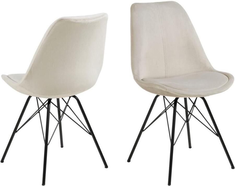 Giga Living Eetkamerstoel Tiel Bruin Set van 2