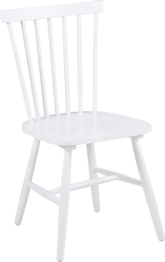 Giga Living Eetkamerstoel Traska Wit Hout Zithoogte 44 5cm Set van 2 - Foto 2